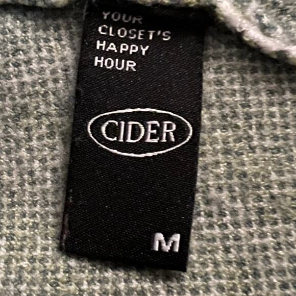 Cider Green Knit Boho Mini Dress – Size Medium - Picture 6 of 16